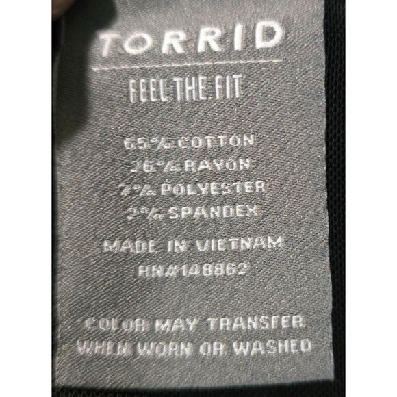 Torrid Womens Black jeans Stretch Skinny Leggings 20T office wear - Picture 6 of 7